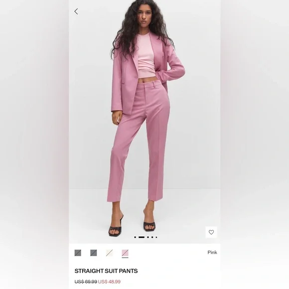 NWT Mango Pink Suit set - Picture 1 of 8